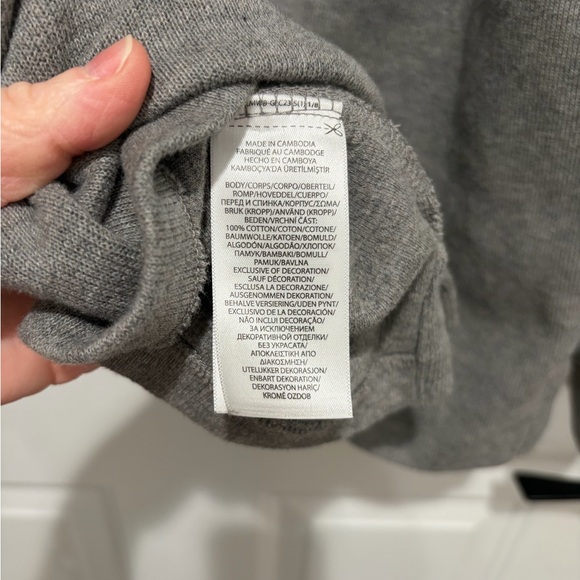 Polo by Ralph Lauren Men’s Gray Cotton Quarter-Zip Sweater, XL - Picture 7 of 8